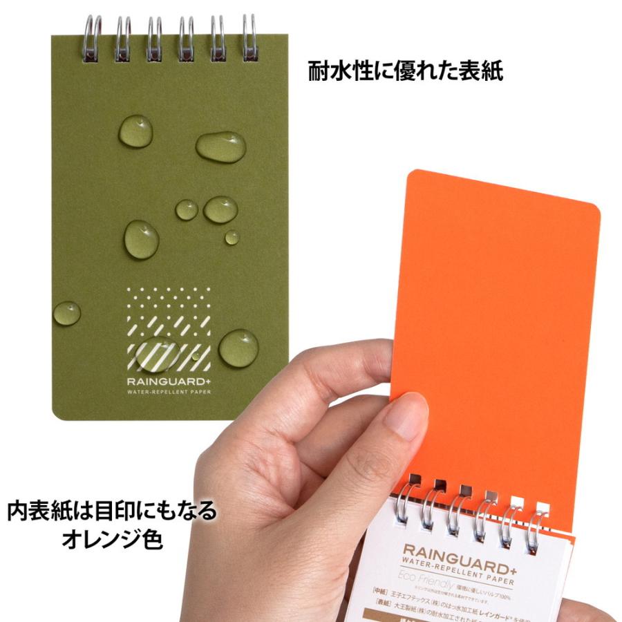 APICA 日本ノート レインガード＋ (プラス) B8 天綴じ 方眼罫 グリーン