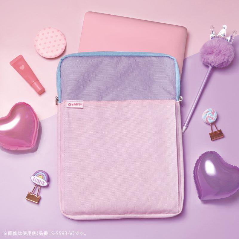 SONIC ソニック クッション付スクールPCケース Mサイズ シフトプラス キャンディ アイボリー LS-5593-I | SONiC | 06