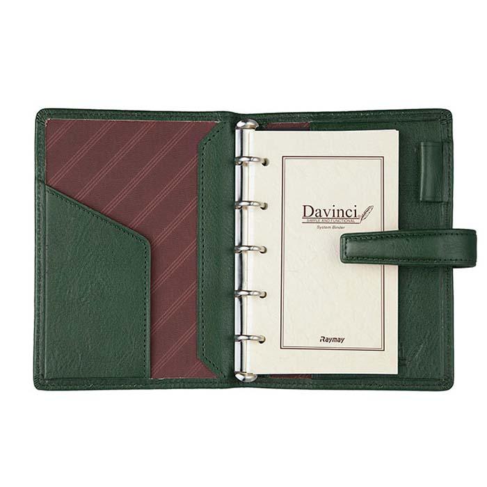 レイメイ藤井 raymay ダ・ヴィンチ mini5サイズ システム手帳 11mm グリーン DPM3037M | レイメイ藤井 | 01
