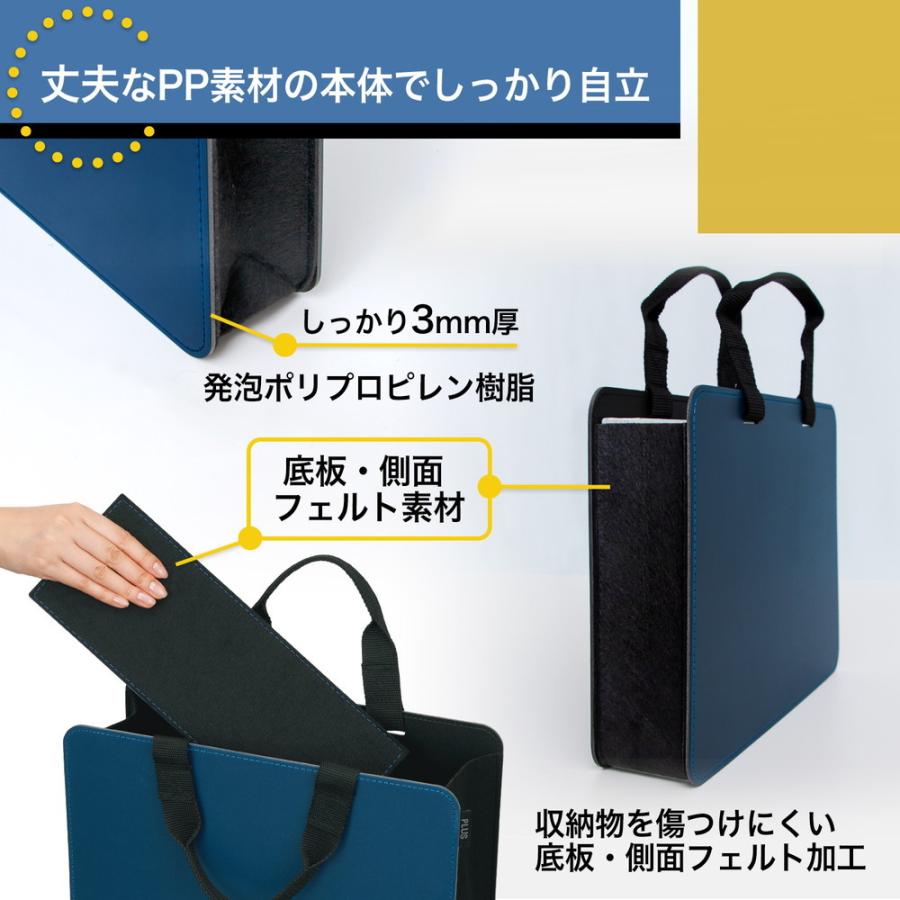 プラス PLUS モバイルバッグ ＋ スリムタイプ ネイビー FL-101MB 91-450 | PLUS | 03