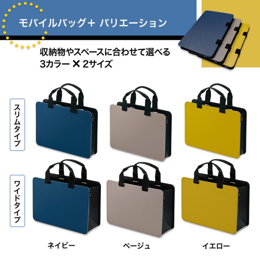 プラス PLUS モバイルバッグ ＋ スリムタイプ ネイビー FL-101MB 91-450 | PLUS | 08