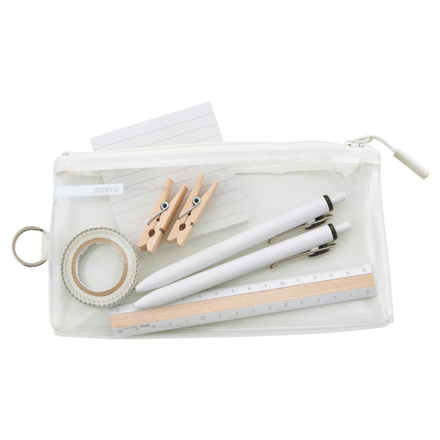 リヒトラブ LIHITLAB SOERU クリヤーペンケース フロストクリヤー A8100-1 | ブランド登録なし | 01