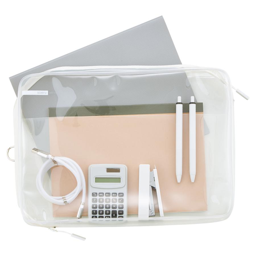 リヒトラブ LIHITLAB SOERU クリヤーボックスケースA4 フロストクリヤー F8201-1 | ブランド登録なし | 01