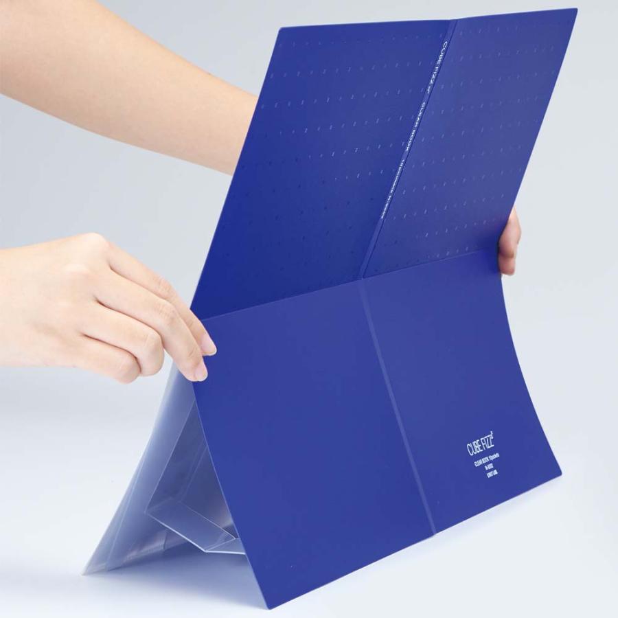 リヒトラブ LIHITLAB クリヤーブック＜スタンド式＞A4 ポケット10枚 ネイビー N6002-11 | LIHIT LAB. | 04