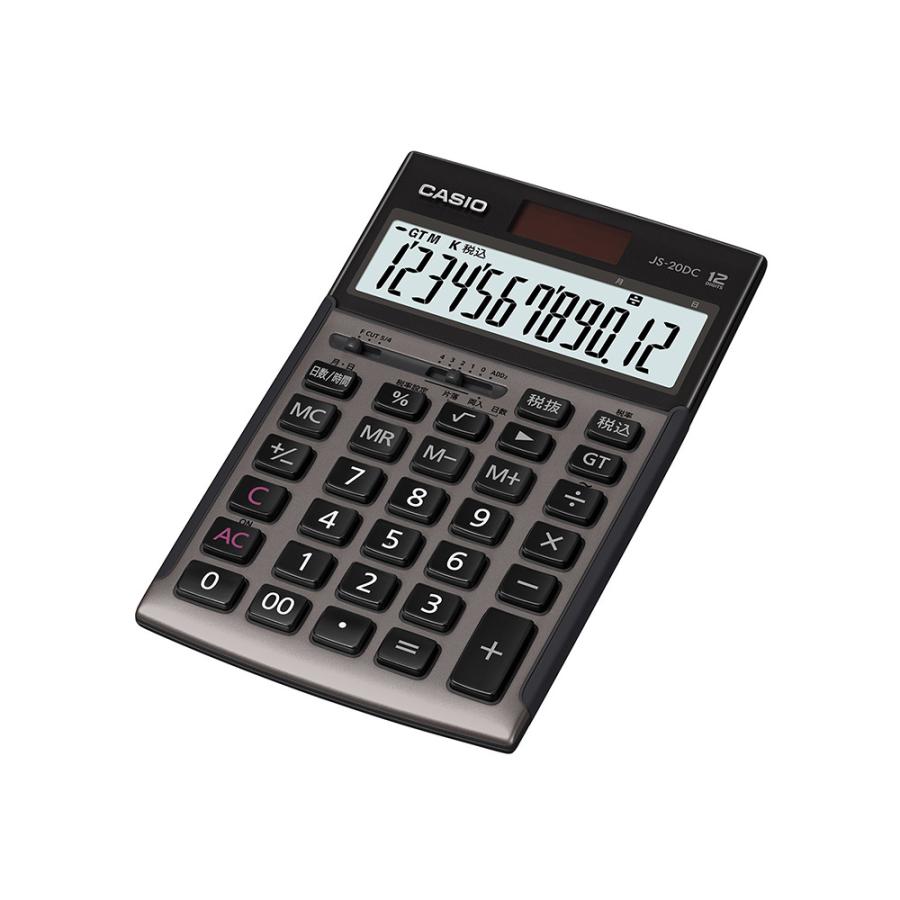 【欠品中:納期未定 入荷次第発送】カシオ CASIO 日数・時間計算機能搭載 本格実務電卓 JS-20DC-GB-N | CASIO | 01