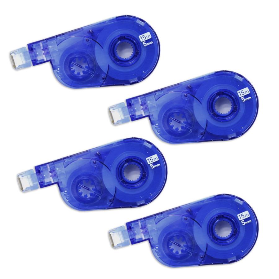 プラス PLUS 修正テープ ホワイパースイッチ 交換テープ 5mm幅 4個入 徳用 WH-1515R-4 | PLUS