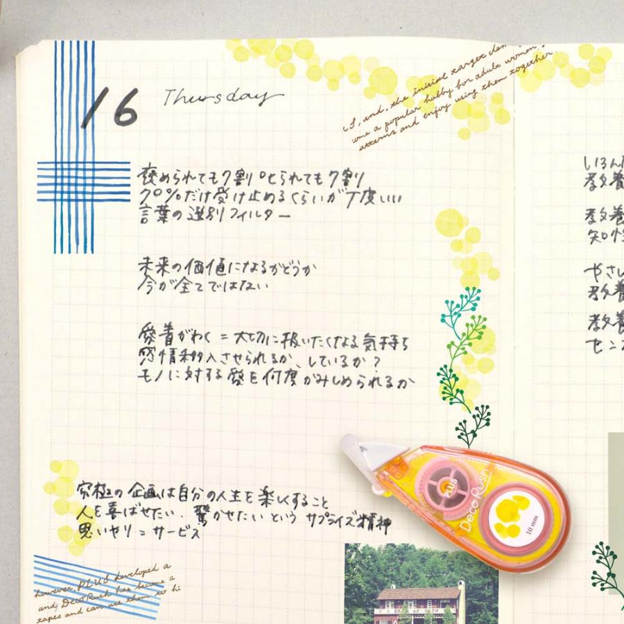 プラス PLUS  デコレーションテープ デコラッシュ 太幅 大人可愛い 14柄セット | PLUS | 07