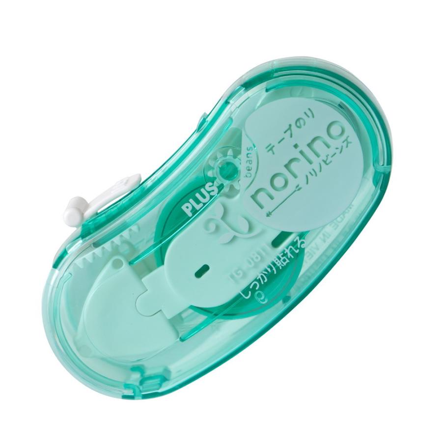 プラス PLUS テープのり ノリノビーンズ しっかり貼れる クリアグリーン TG-0811 54-413 | PLUS