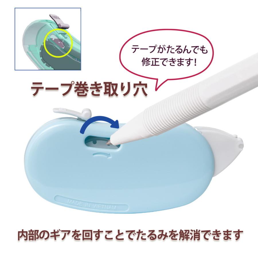 プラス PLUS テープのり ノリノビーンズ しっかり貼れる ペールブルー TG-0811 54-415 | PLUS | 07