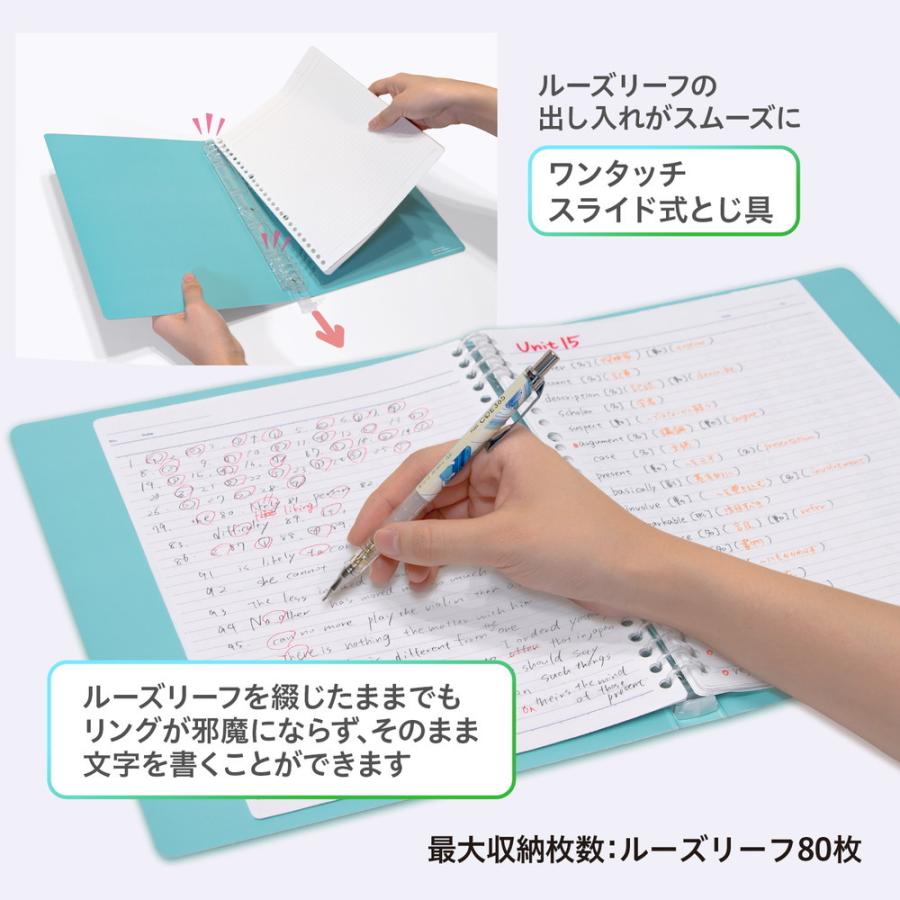 プラス PLUS COE 365 ルーズリーフバインダー B5 朝の通学電車 FL-001-E 77-553 | PLUS | 05