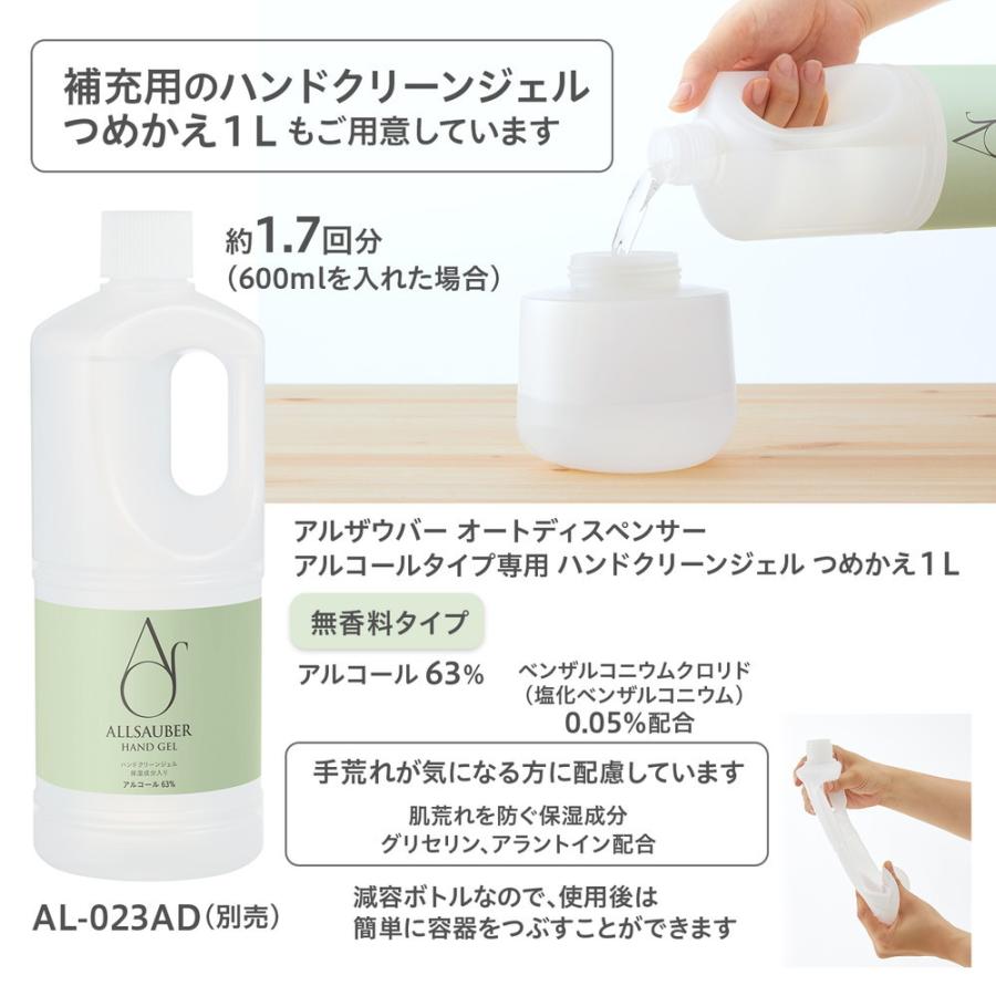 プラス PLUS アルザウバー オートディスペンサー アルコールタイプ 600ml AL-AD600 31-418 | PLUS | 06
