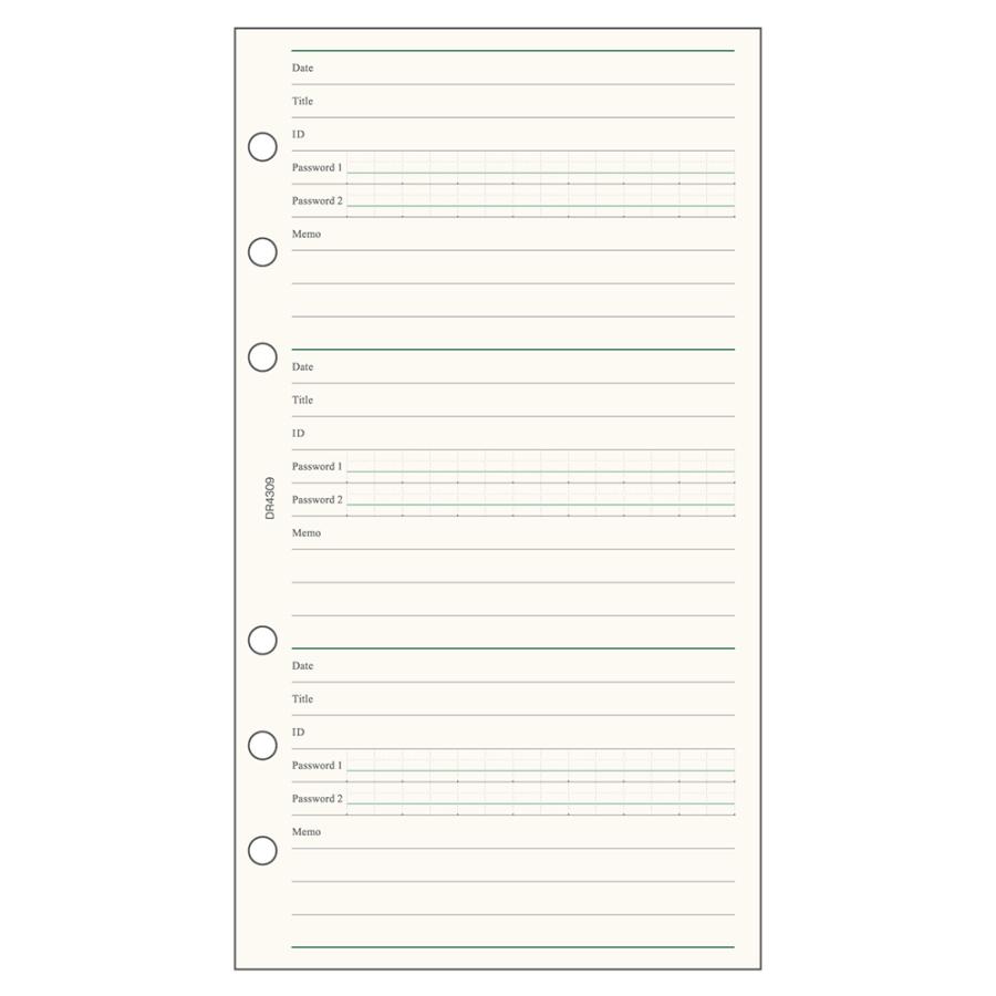 レイメイ藤井 raymay ダ・ヴィンチ リフィル 聖書サイズ ID&パスワード DR4309 | レイメイ藤井 | 01
