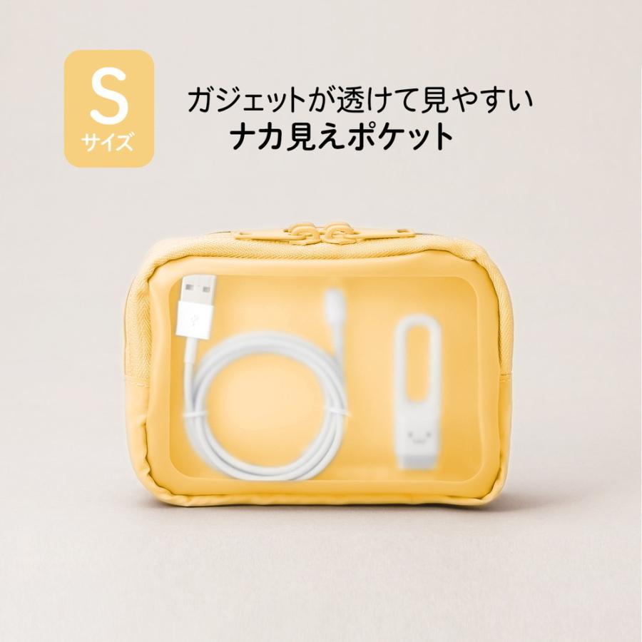 プラス PLUS ナカ見え　ガジェットポーチＳ　イエロー | PLUS | 02