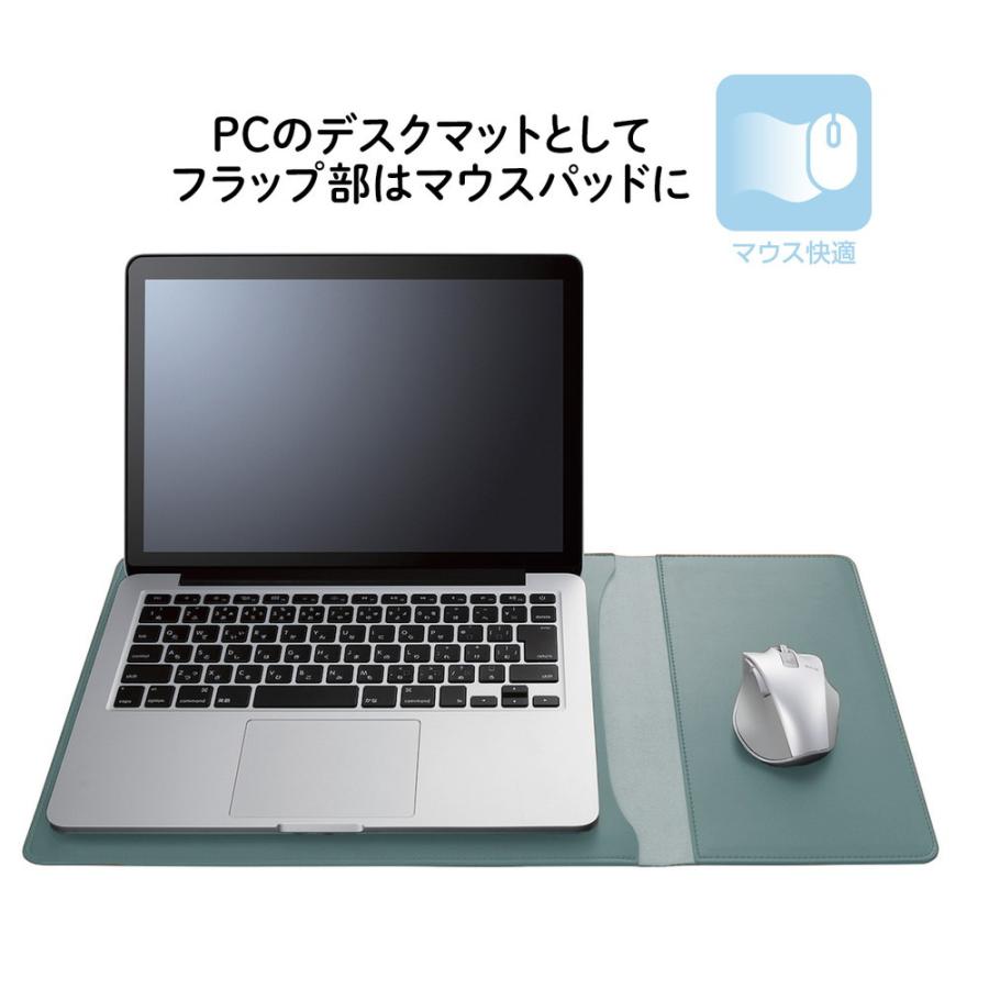 プラス PLUS マウスパッドになるPCケース　スモークブルー | PLUS | 04
