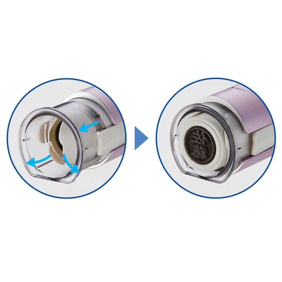 シヤチハタ キャップレス9 スパークリングクリアカラー メールオーダー式 モヒートブルー XL-CLNSC6/MO 印鑑 ネーム印 シャチハタ | シヤチハタ | 02