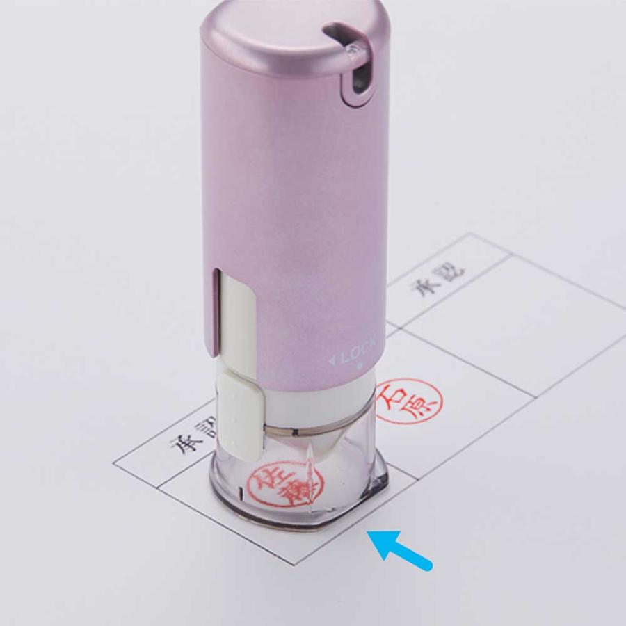 シヤチハタ キャップレス9 スパークリングクリアカラー メールオーダー式 モヒートブルー XL-CLNSC6/MO 印鑑 ネーム印 シャチハタ | シヤチハタ | 03