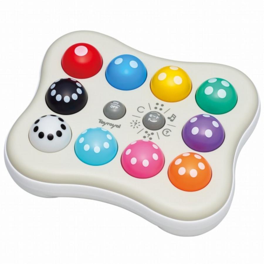 ローヤル Toyroyal 光とボイス！タッチではじめて知育  7755 おもちゃ 玩具 知育 光とボイス 色 数字 音 クイズ お勉強 | トイローヤル