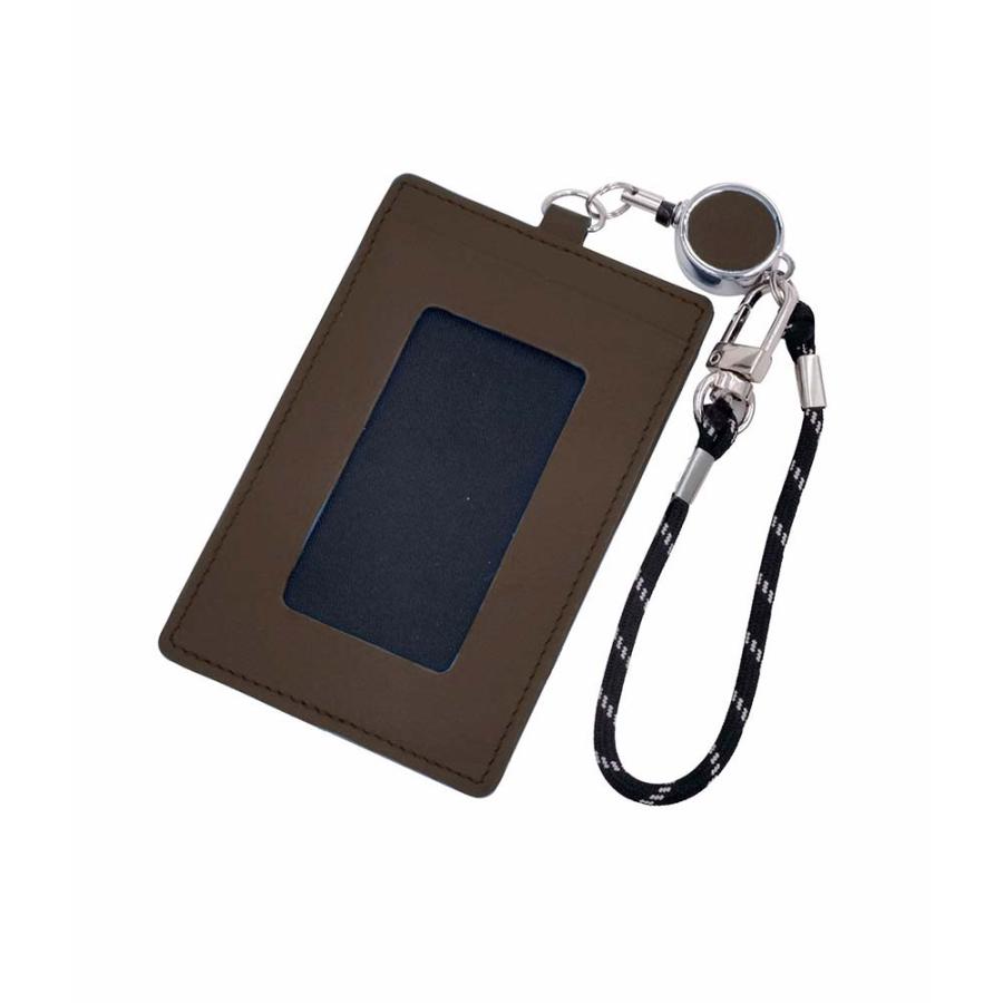 レイメイ藤井 raymay タイニスト リール付パスケース ダークブラウン NP1075E | レイメイ藤井