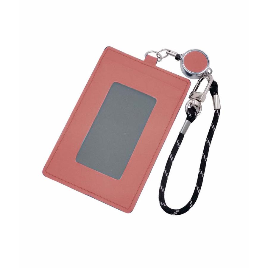 レイメイ藤井 raymay タイニスト リール付パスケース グレイッシュレッド NP1075R | レイメイ藤井