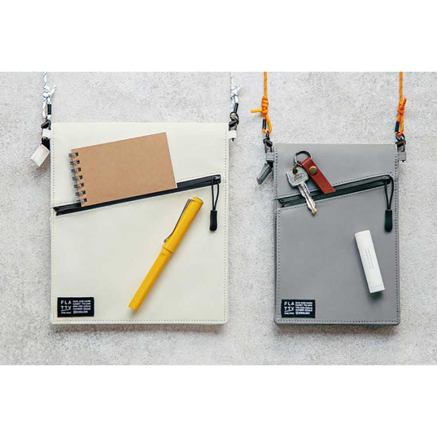 キングジム KINGJIM FLATTY ONE MILE ミニサイズ ホワイト 5556シロ ミニバッグ フラッティ クリアバッグ ワンマイル サコッシュ | KING JIM | 07