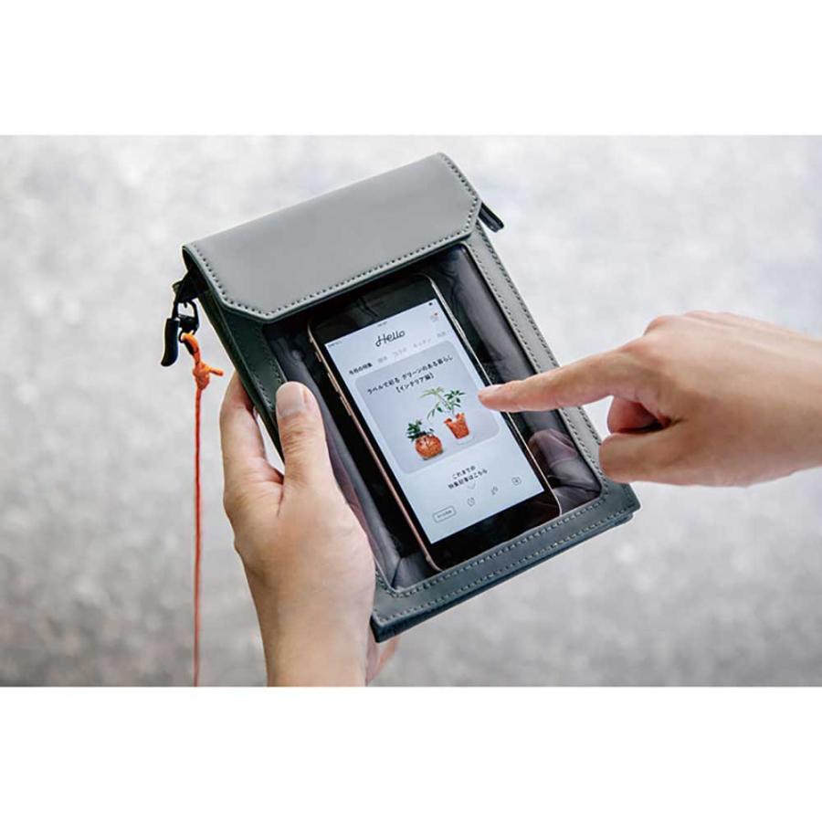 キングジム KINGJIM FLATTY ONE MILE ミニサイズ アオ 5556アオ ミニバッグ フラッティ クリアバッグ ワンマイル サコッシュ Z世代 | KING JIM | 02