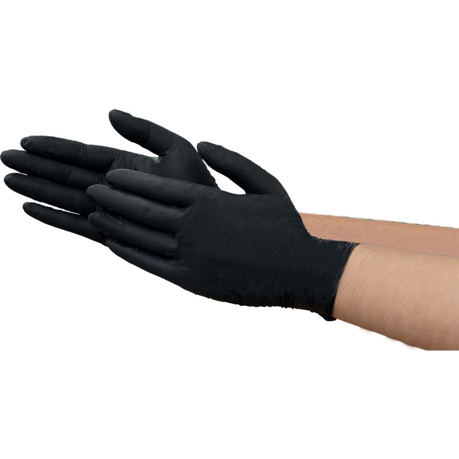 尚美堂 Fuji スーパーニトリルグローブ S 粉無 黒 100枚 36771 食品加工 介護 漁業 水産 クリーン産業 厨房作業 | ブランド登録なし | 01