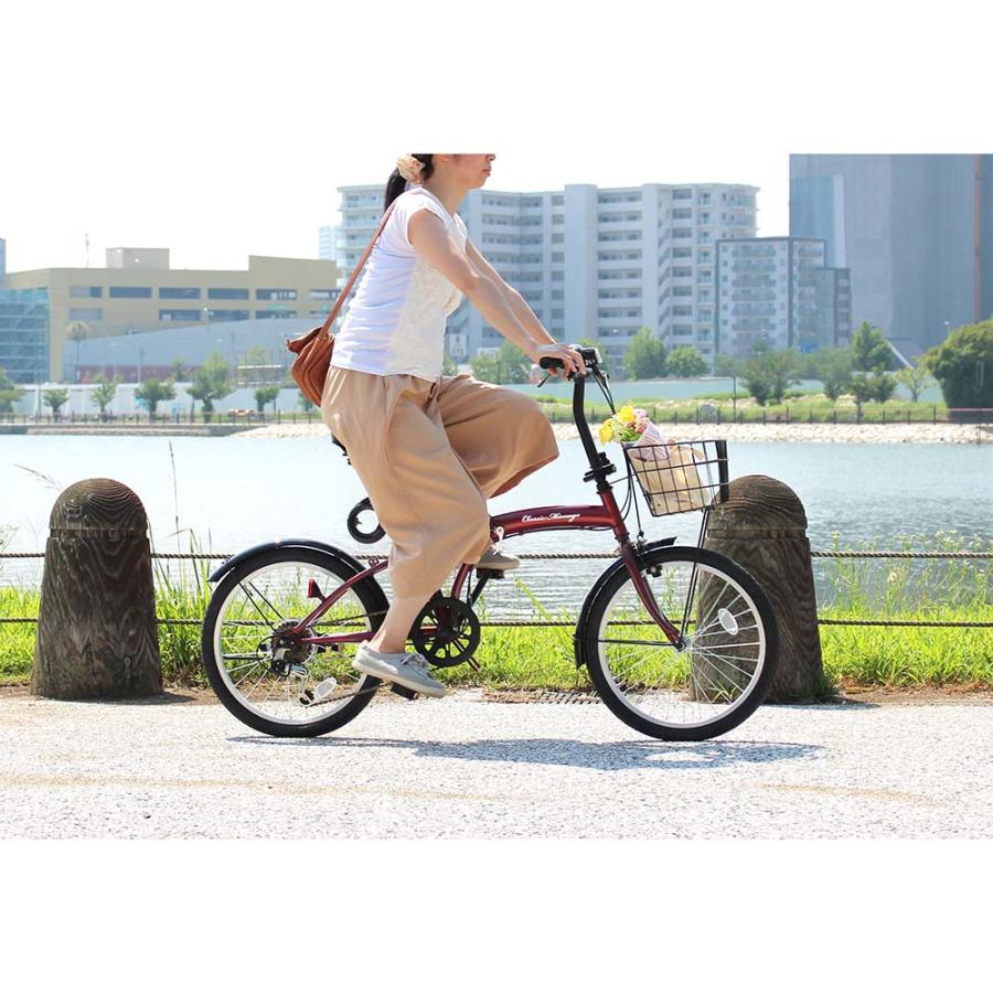 ミムゴ mimugo 折畳み自転車 Classic Mimugo（クラシックミムゴ） FDB206SL MG-CM206L 買い物 サイクリング 漕ぐ 快適 運転 | ミムゴ | 10