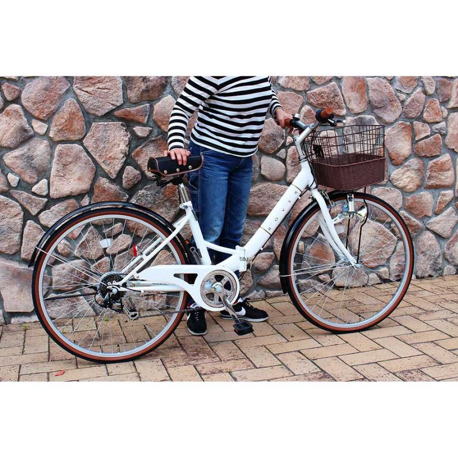 ミムゴ mimugo 折畳み自転車 ROVER（ローバー） シティ　FDB266SL MG-RV266L 買い物 サイクリング 漕ぐ 快適 運転 趣味 | ミムゴ | 14