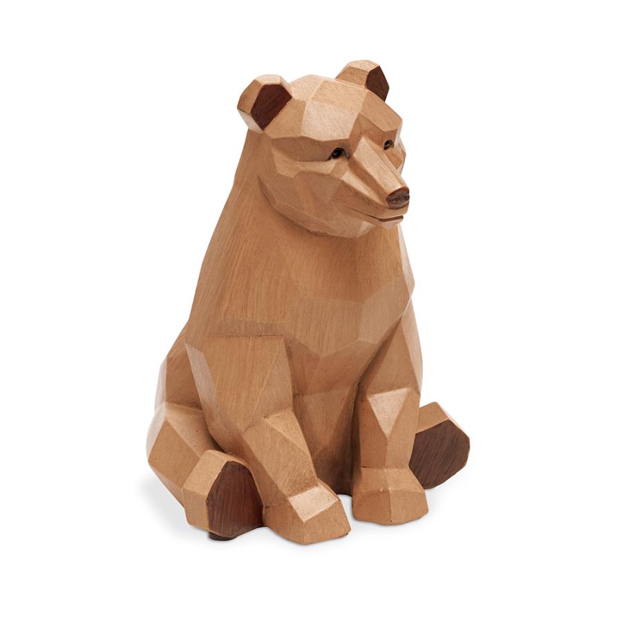 キシマ KISHIMA Suora スオーラマネーバンク ベアー KH-61227 貯金箱 北欧 木彫り調 動物 癒し インテリア | ブランド登録なし