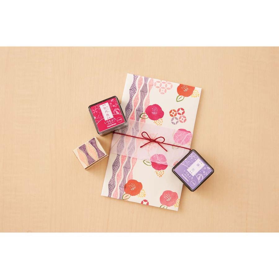 シヤチハタ Shachihata いろもよう わらべ 墨色 HAC-S1-K いろもよう 消しゴムハンコ スタンプ台 | シヤチハタ | 03