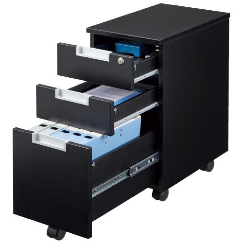 アールエフヤマカワ キャビネット 3段 GZCA-SL315BK ブラック 127886 | アール・エフ・ヤマカワ | 01