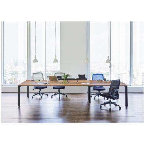 プラス 事務イスM01 KC-NX65SL BL/BK 128206 | PLUS | 02