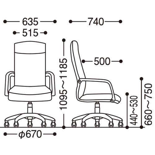 ジョインテックス 役員イス C102JA 本皮張り（裏面合皮） 192903 | ブランド登録なし | 01