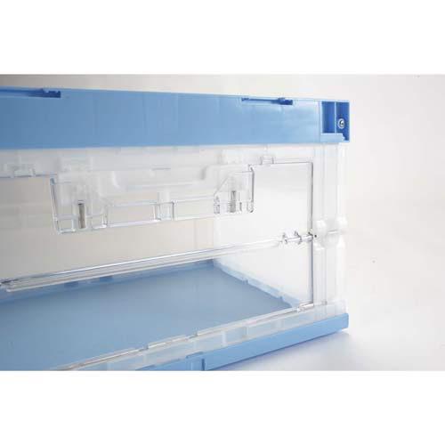 岐阜プラスチック工業 オリタタミコンテナ CB-51 2面扉 青 322687 | ブランド登録なし | 01