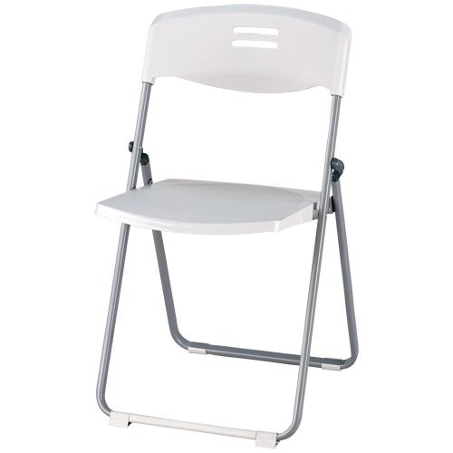 CMC(中央可鍛工業) 折畳イス FC-802 ホワイトグレー 331962 | ブランド登録なし