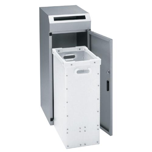 ぶんぶく 機密書類回収ボックス KIM-S-3 シルバー 337899 | ぶんぶく | 01