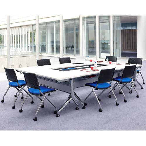 ジョインテックス 会議イス FJC-K5 ブルー 肘無し 347128 | ブランド登録なし | 03