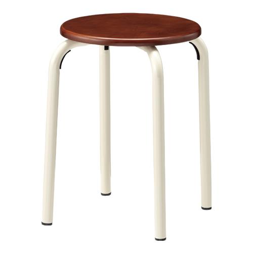 TOKIO 丸イス MF-24T ブラウン 座合板 364457 | ブランド登録なし