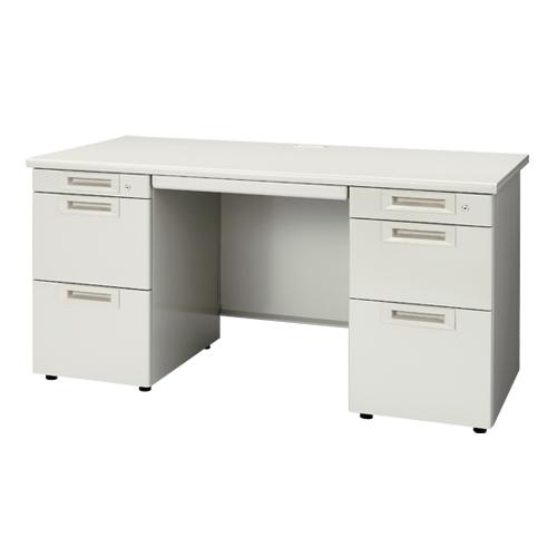 プラス 両袖机 RJ-147D-33 LGY エルグレー 364815 | PLUS