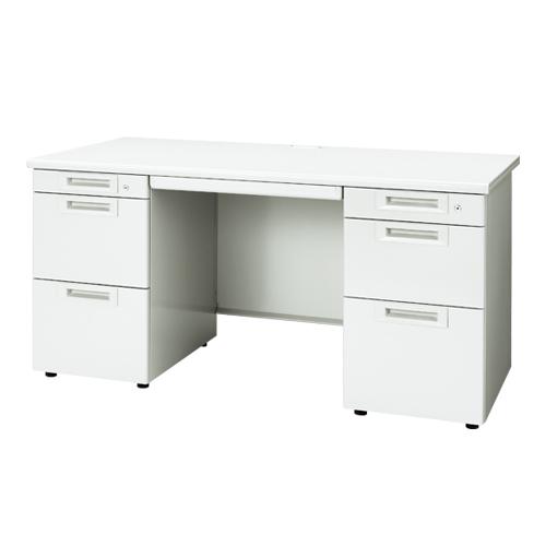 プラス 両袖机 RJ-147D-33 WH ホワイト 364835 | PLUS