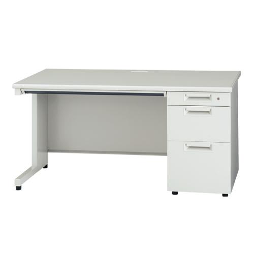 プラス 片袖机 JS-147D-3 WH ホワイト 364847 | PLUS