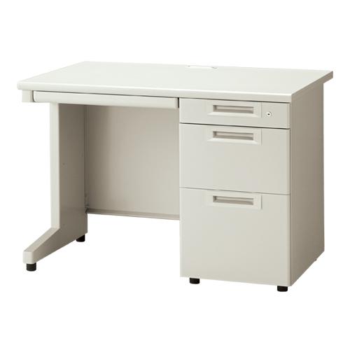 プラス 片袖机 RJ-107D-3 LGY エルグレー 引出D 365133 | PLUS