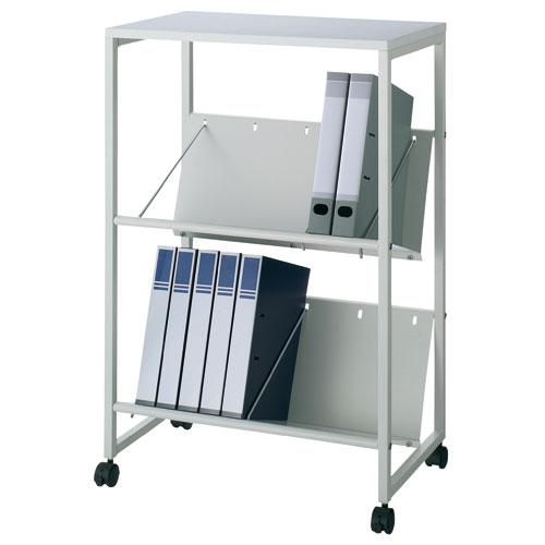 林製作所 ファイルワゴン YSK-013-2 天板付き2段 381068 | ブランド登録なし