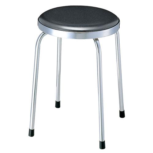 ジョインテックス 丸イスR-680C ダークグレー ビニルシート張 505965 | ブランド登録なし