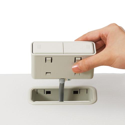 プラス 電源系コンセントボックス LA-CS LGY 661208 | PLUS | 01