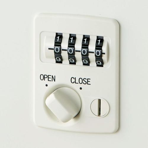 プラス 片袖机ダイヤル錠 UJ-107A-3D WS/W4 W1000 706492 | PLUS | 01