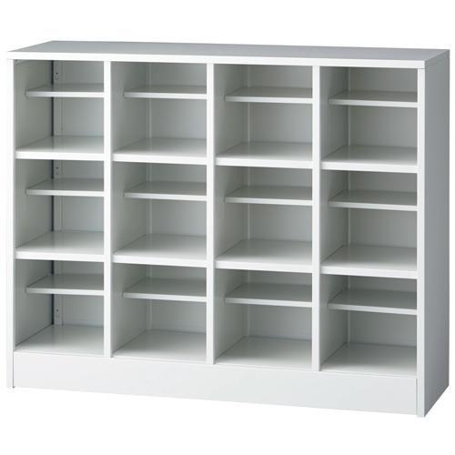 エムテックス 組立式シューズボックス JSB-KD43 WH 4列3段 706850 | ブランド登録なし