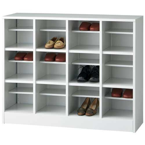 エムテックス 組立式シューズボックス JSB-KD43 WH 4列3段 706850 | ブランド登録なし | 01