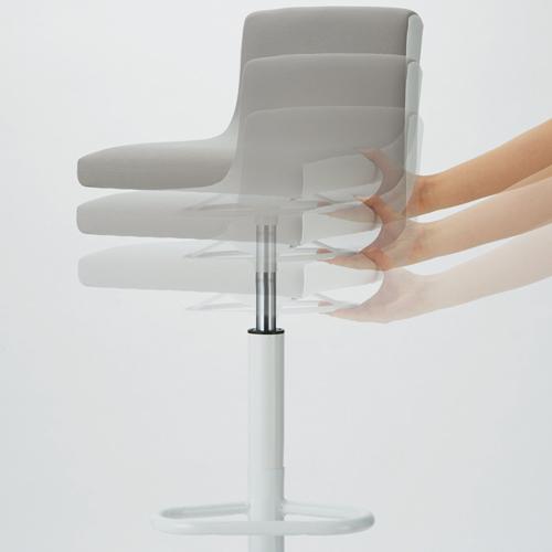 CMC(中央可鍛工業) ハイスツール HC-4F グレー 布張り 707038 | ブランド登録なし | 02