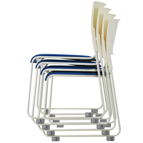 CMC(中央可鍛工業) 会議イス MO-17 GR ブラック/グリーン 707041 | ブランド登録なし | 01